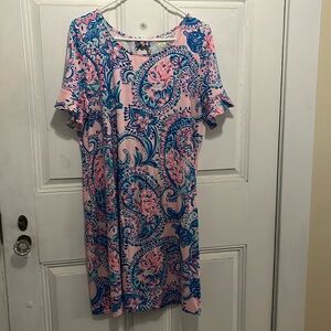 Lilly Pulitzer Melodie Dress in Tangerine Dream EUC